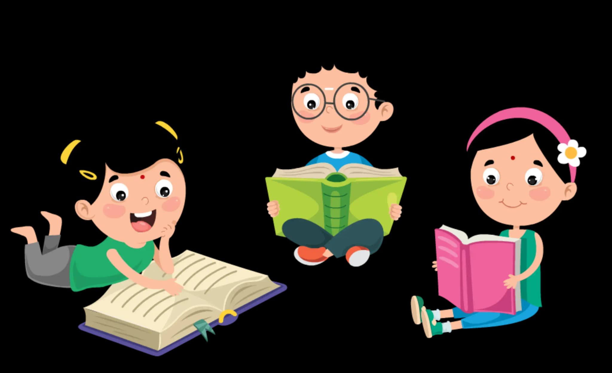 Playwithtamil children learning and playing together illustration