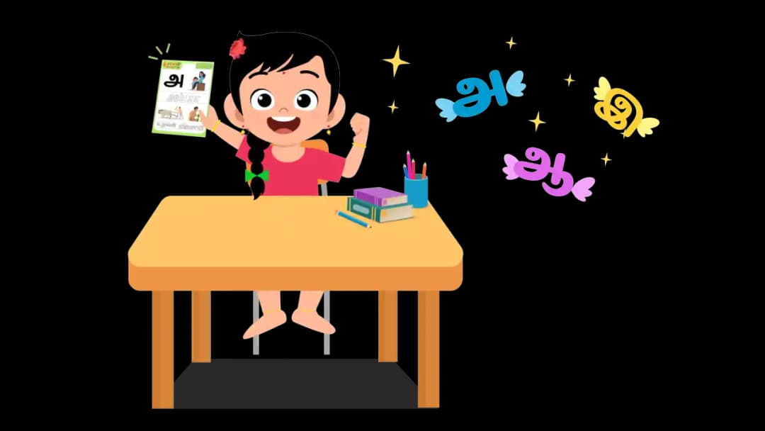 Tamil student assignments illustration