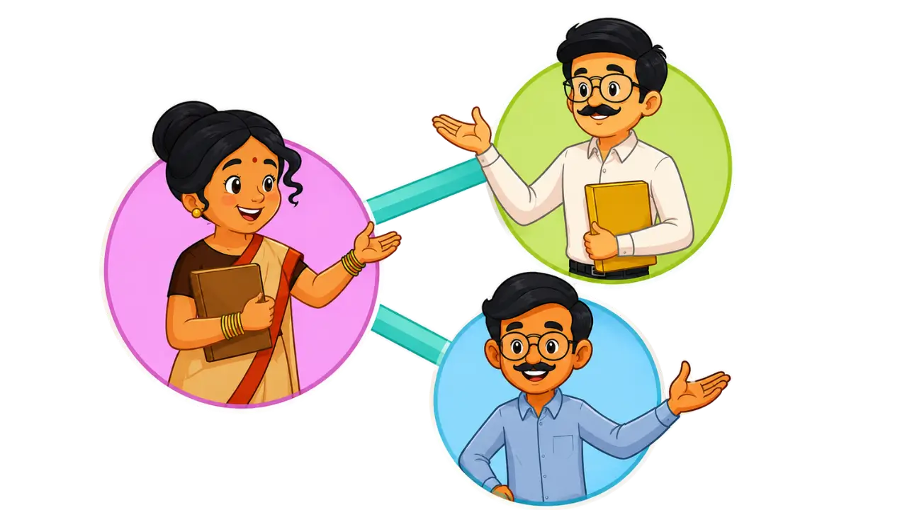 Share Tamil learning with teachers illustration