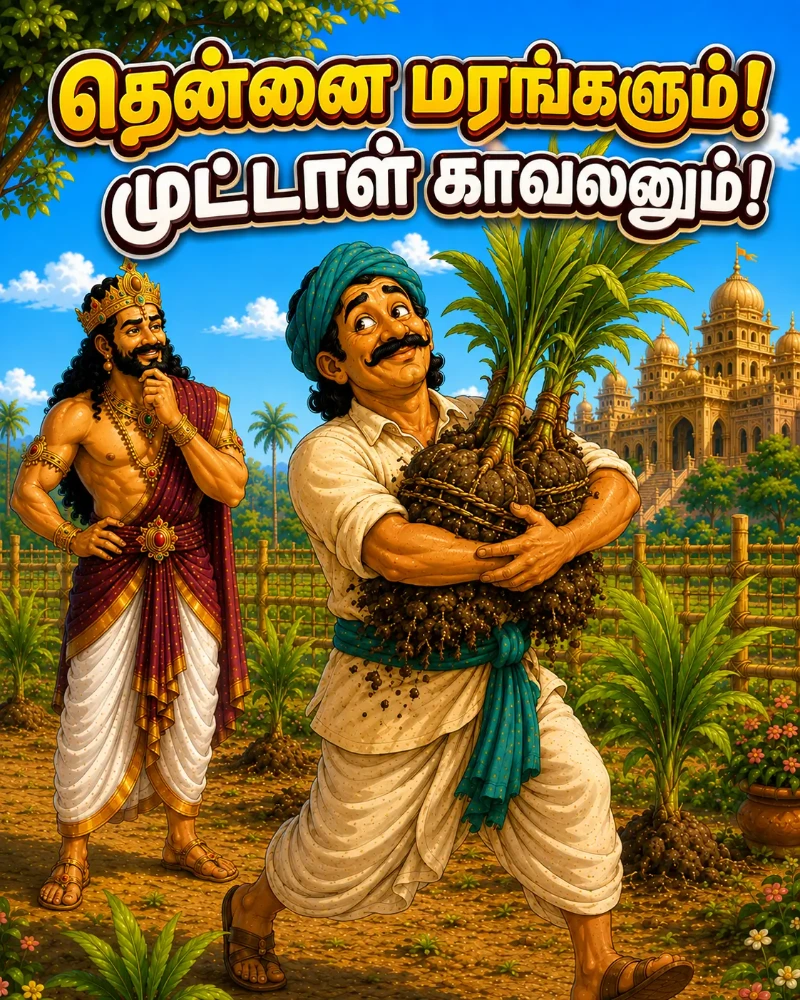 The Coconut Trees and the Silly Guard