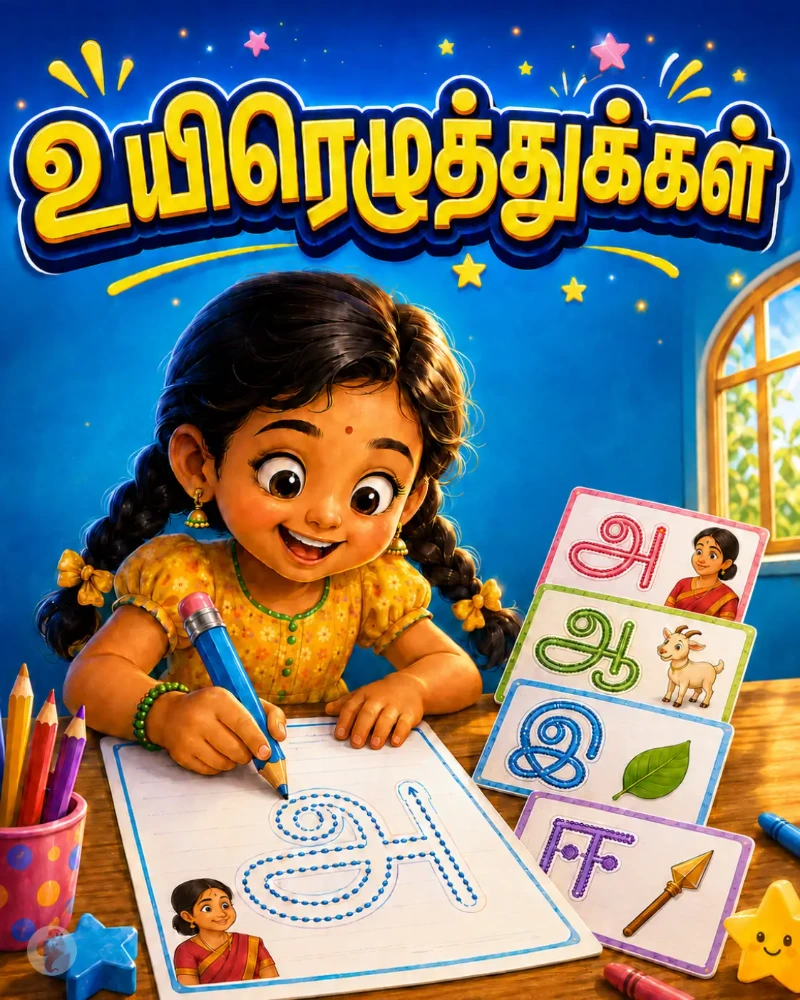 தமிழ் உயிரெழுத்துக்கள் கற்றல் புத்தகம்